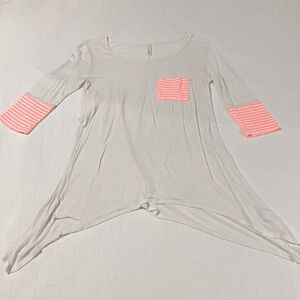 Cute lightweight handkerchief hem tunic